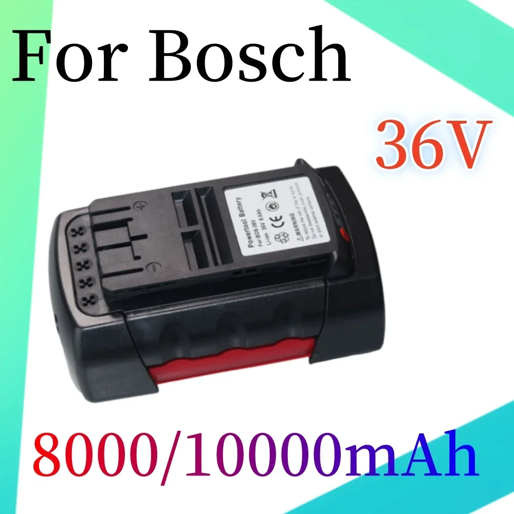 Литий-ионный аккумулятор 36 В 8000/10000 мАч для Bosch BAT810 BAT836 BAT840 GBH36V-LI, сменный электроинструмент