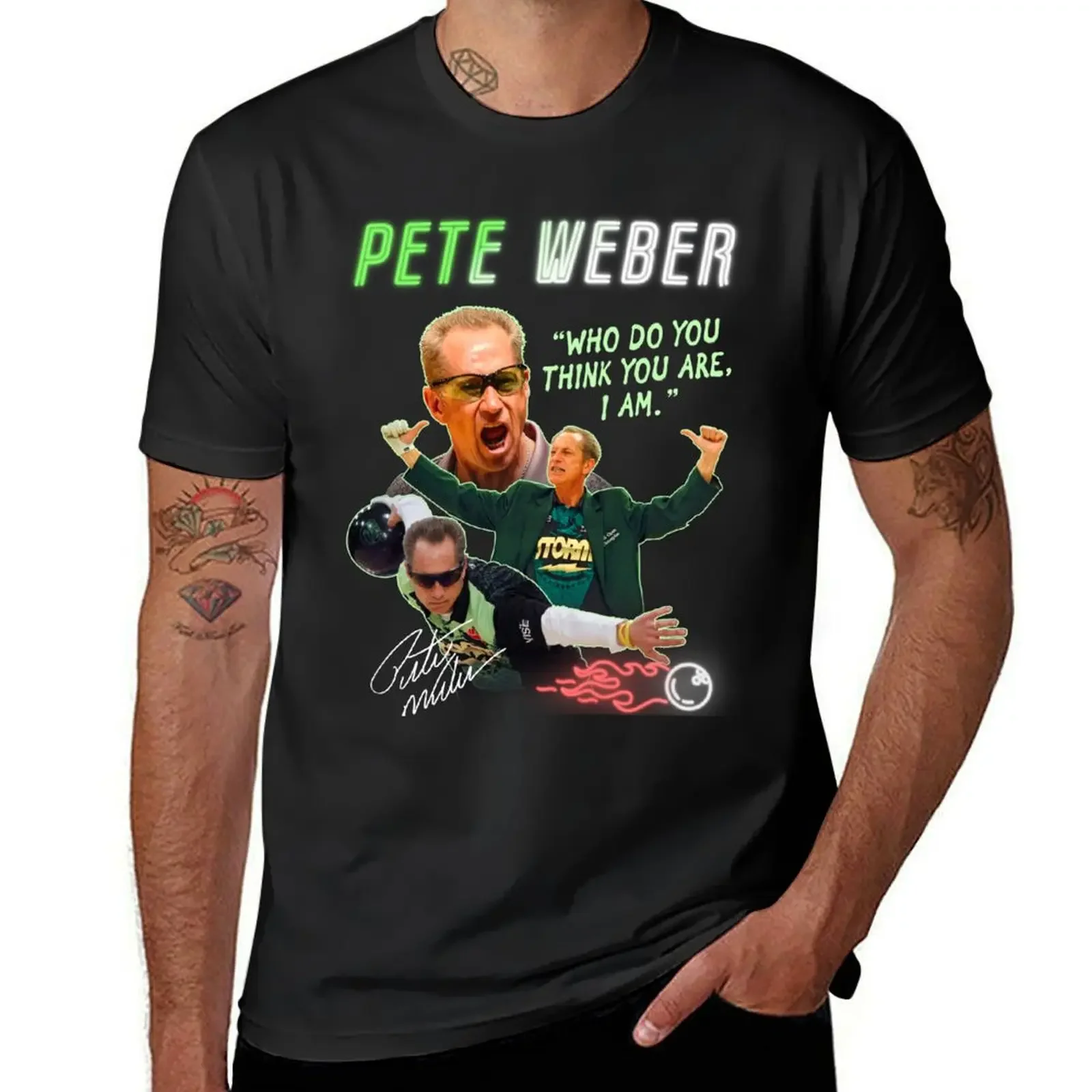 Pete Weber Bowling Vintage T-Shirt shirts graphic tee graphic t shirt vintage designer t shirt men