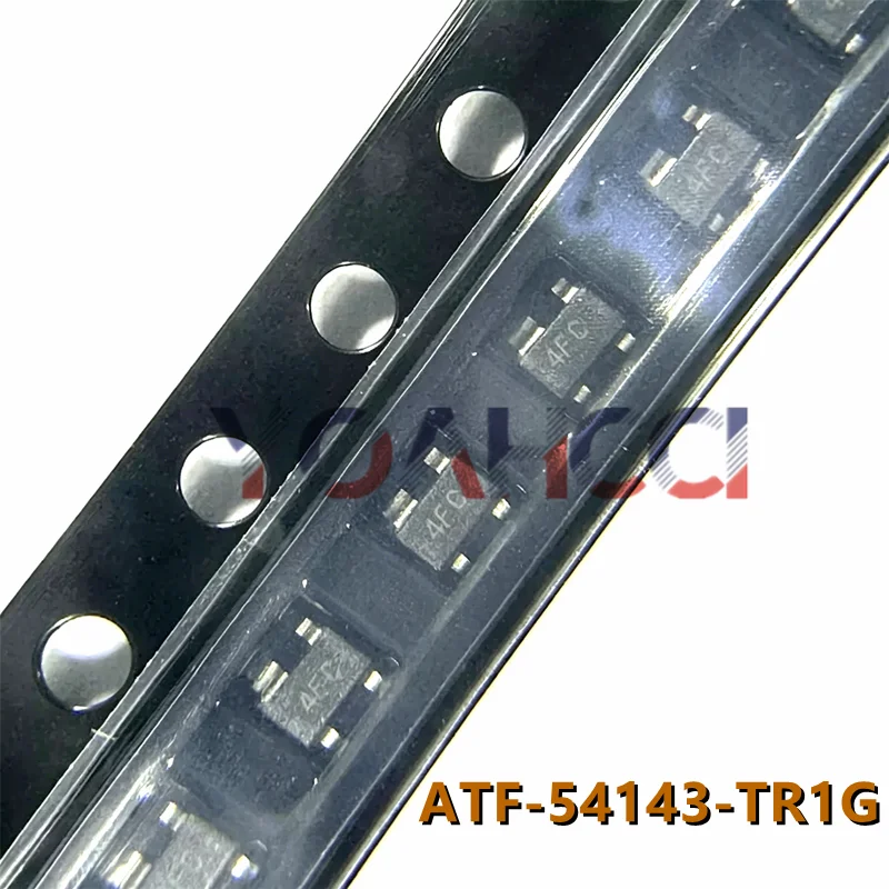 ATF-54143-TR1G (10pieces) 450MHz-6GHz Low Noise RF Transistor 0.5dB NF  SOT-343 ,Original In Stock