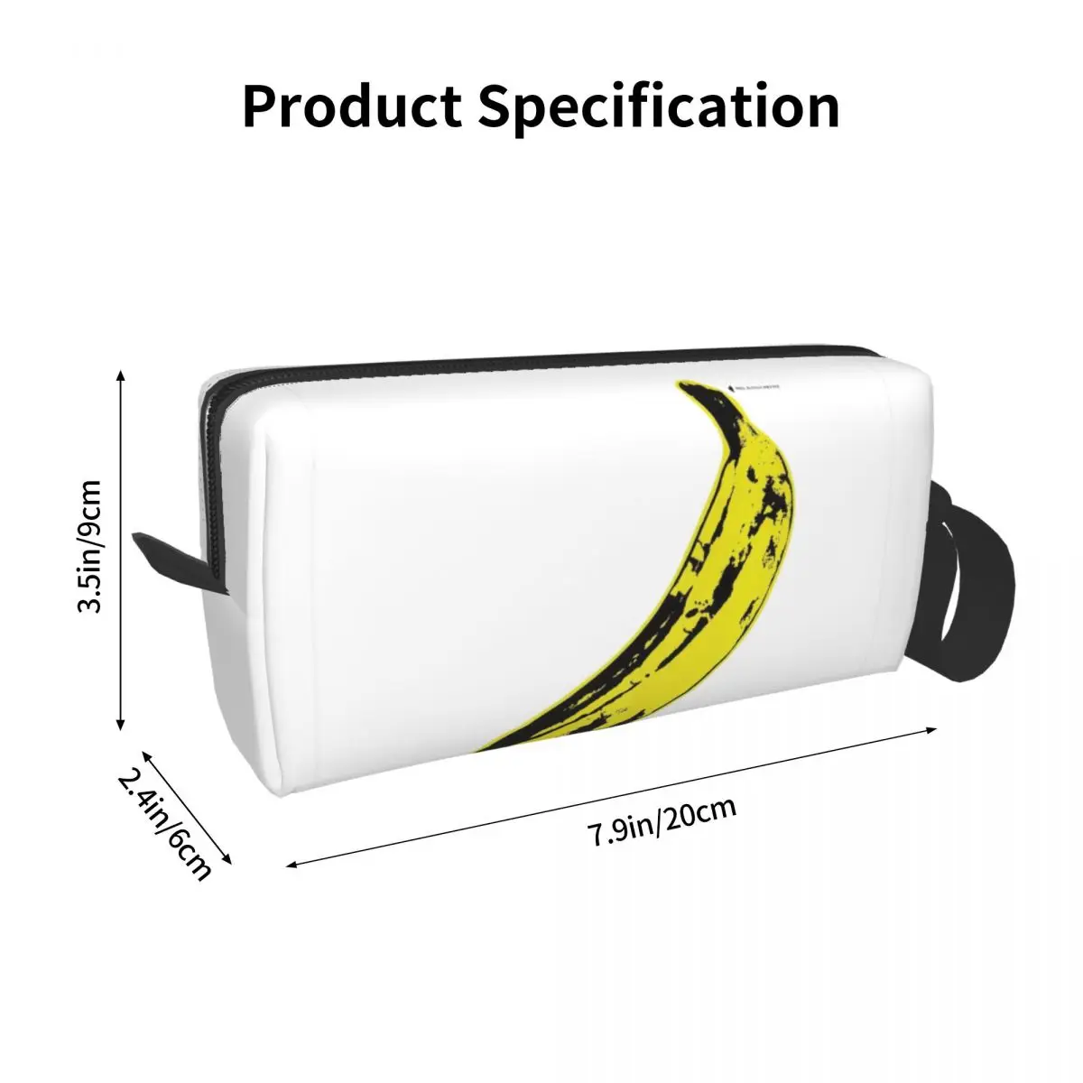 Andy Warhol Astuccio sotterraneo in velluto a banana per regali Astuccio per penne Astuccio per matite Forniture di cancelleria Astuccio per cosmetici Astuccio per organizer