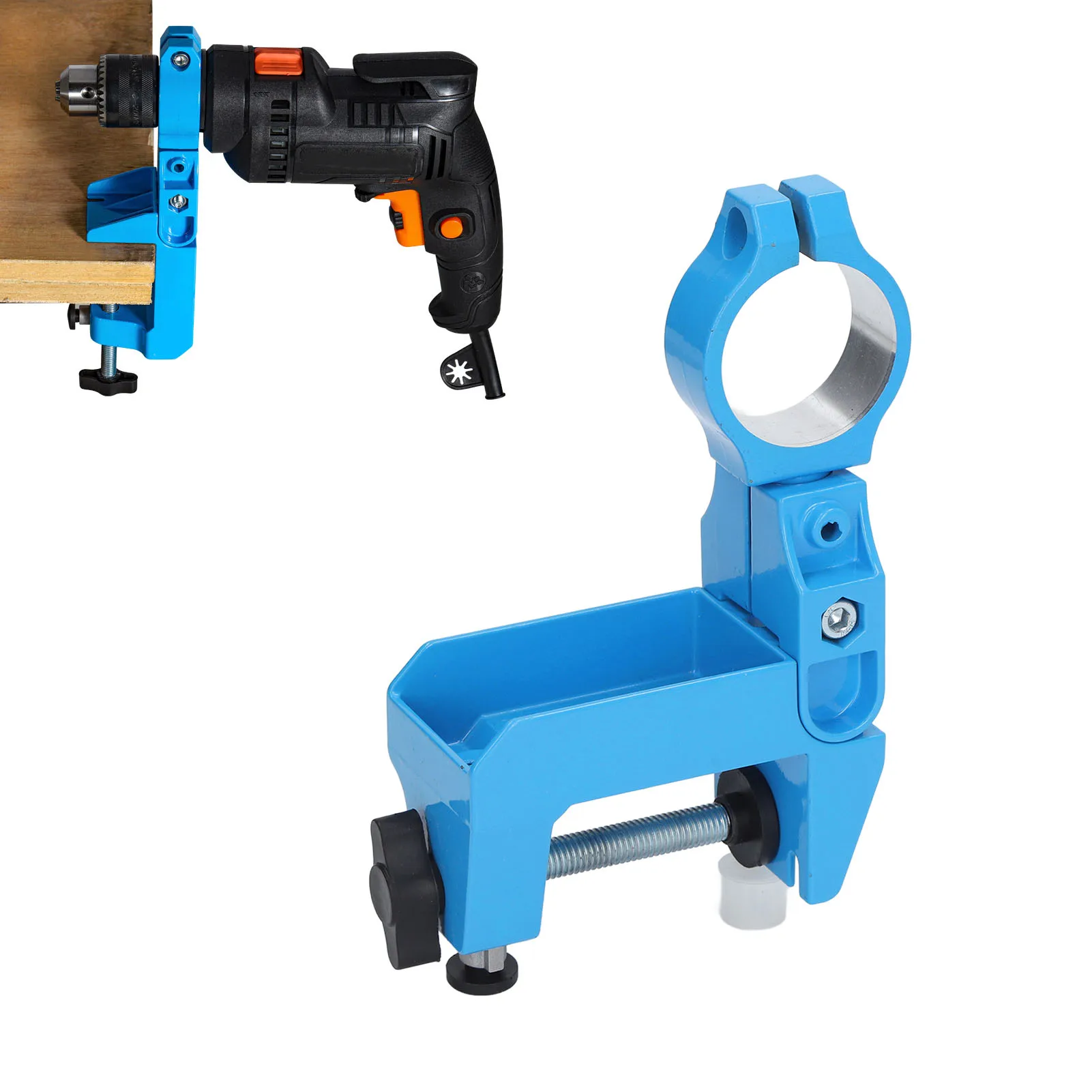 Aluminium Alloy Electric Drill Fixing Holder  360 Degree Rotating Electric Grinder Stand Electric Grinder Bracket