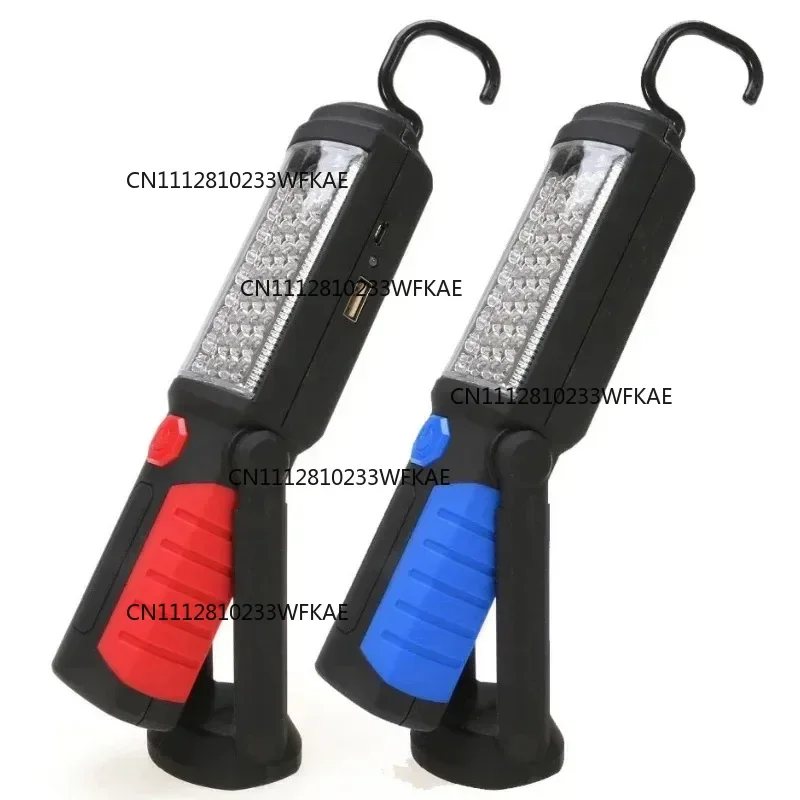 Super Bright USB Rechargeable 36+5LED Work Light Stand Portable Flashlight for Outdoor with Magnet Hook
