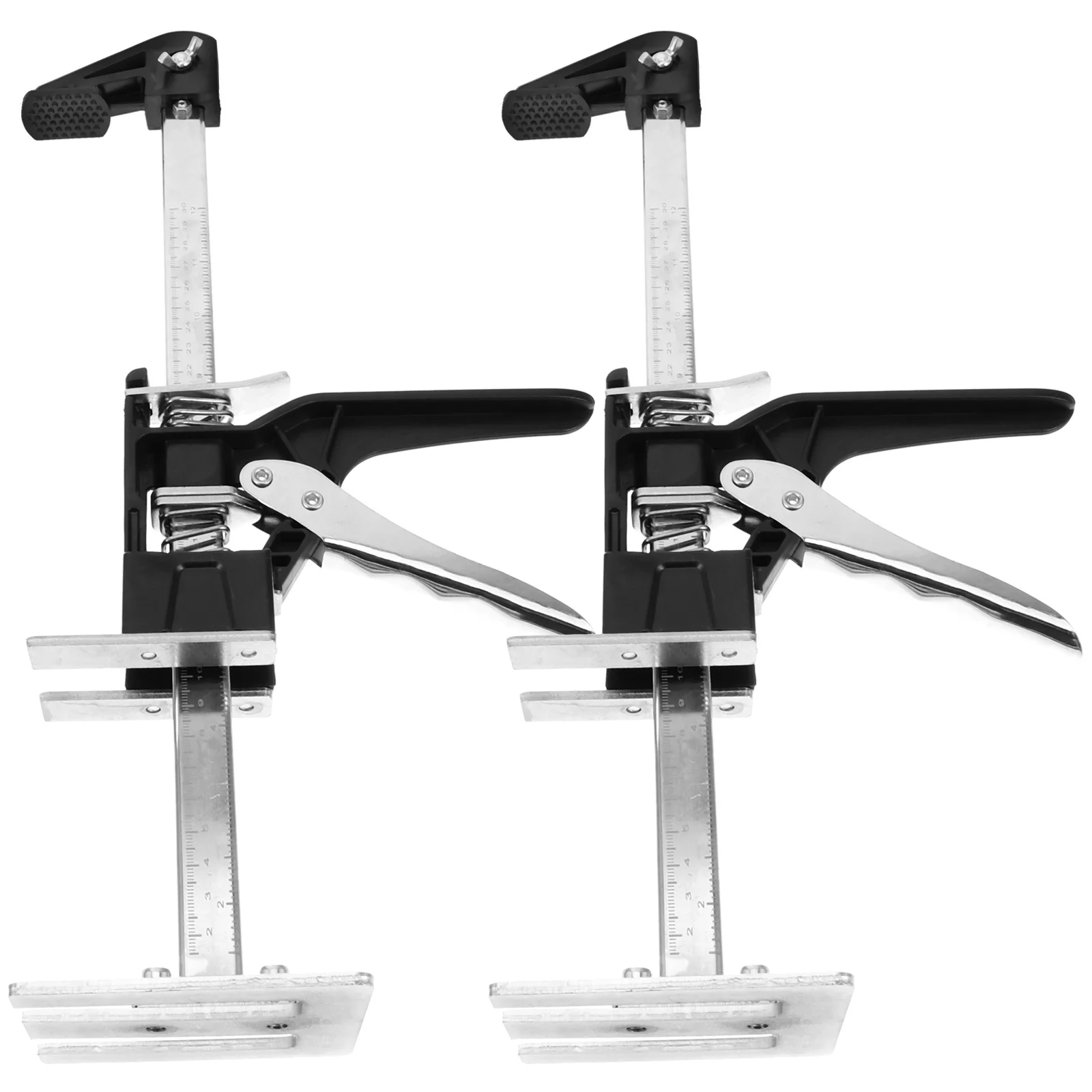 

2pcs Tile Height Adjuster Compact Wall Tile Lifting Tool Clear Markings Durable Cabinet Jack For Furniture Drywall Door