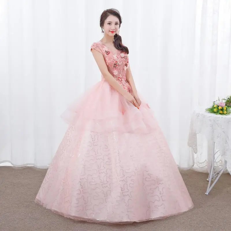 Vestido De quinceañeras sin mangas, traje De tul con lentejuelas rosas, cuello redondo, hecho a medida, novedad