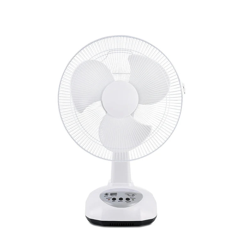 Usb Rechargeable Air Cooled Circulating Fan 5v Dc 8 Desktop Digital Plastic White Oem Portable Fan 3 Speed Set Desktop Fan