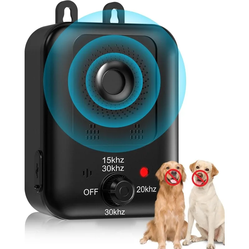 Ultrasonic Dog Repellent Anti Barking Device Dog Barking Control Device Stop Barking Dog Suitable for Outdoor and Indoor Use