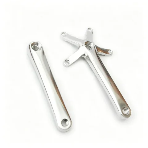 Unionjack silver plated crank BCD130mm for brompton original crank replacement BMX crank