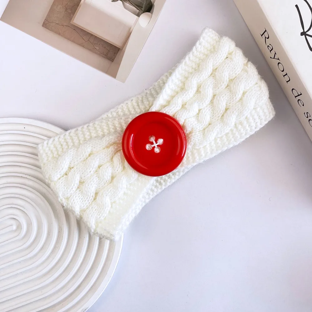 Cable Knit Knitted Headband Soft Stretch Knitted Fabric Ear Warmer Headband Wide Band Twisted Front Turban Headband