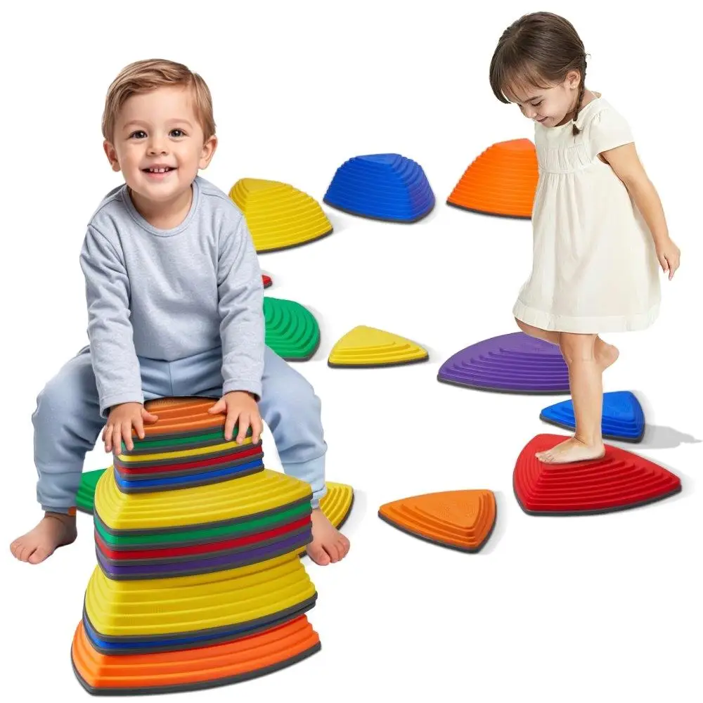 

Fun and Educational Sensory Play Stepping Stones for Kids Durable Outdoor and Indoor Use Set of 12