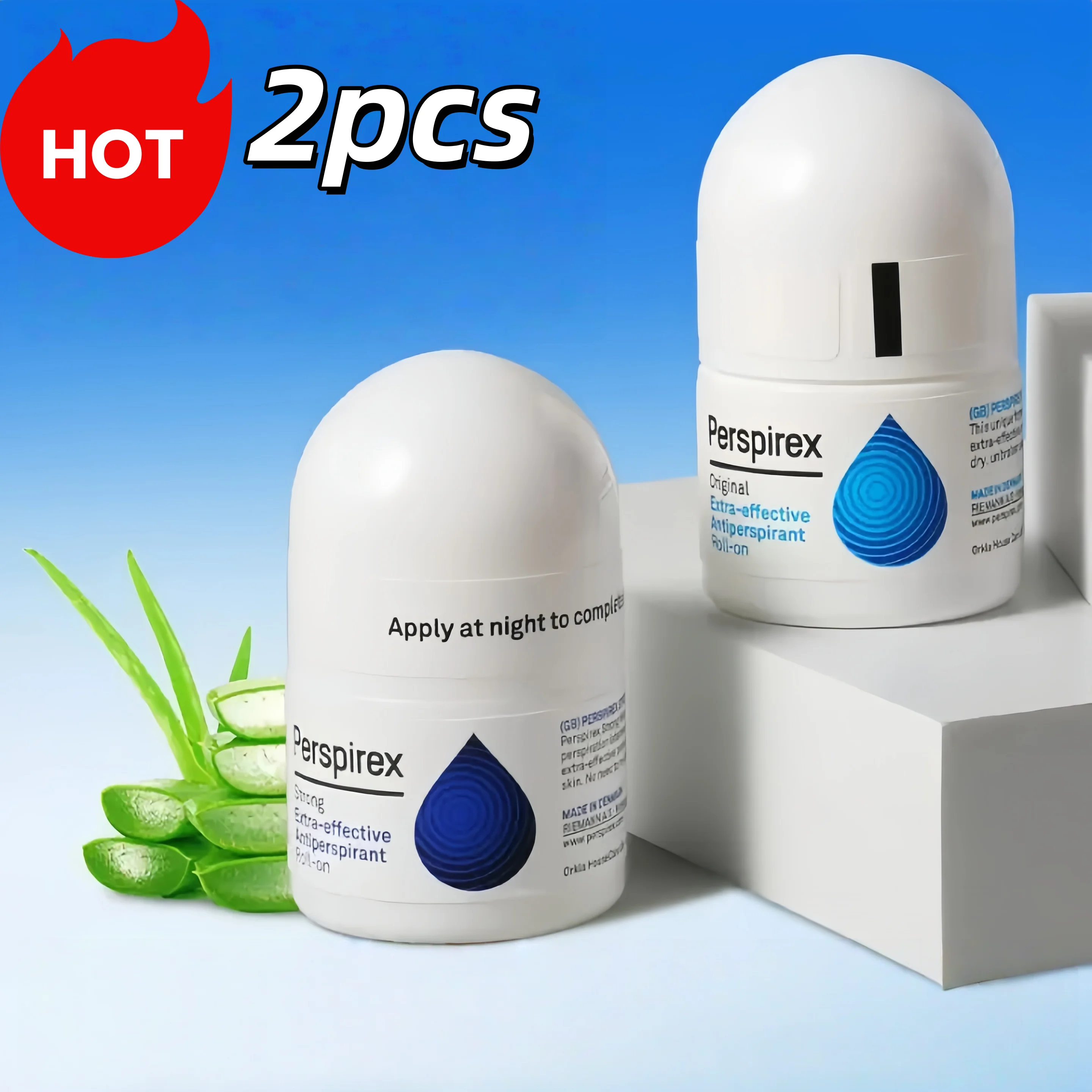 

2PCS Perspirex Antiperspi Roll On Strong Comfortable Sweatproof Deodorant Anti Sweating Lotion Fresh Underarm Odorless