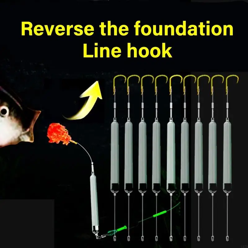 5pcs شائكة التعليق تعليق الصيد أصوات الشعر سحر صيد جاهزة لاستخدام ملحقات معالجة الصيد في المياه المالحة 157D