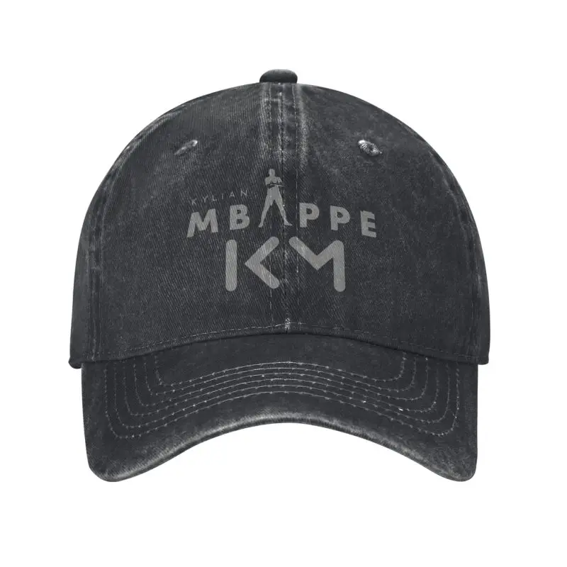 Custom Soccer Gift Mbappes KM Logo Baseball Cap Sun Protection Cotton Snapback Hats Women Adjustable Football Lover Dad Hat