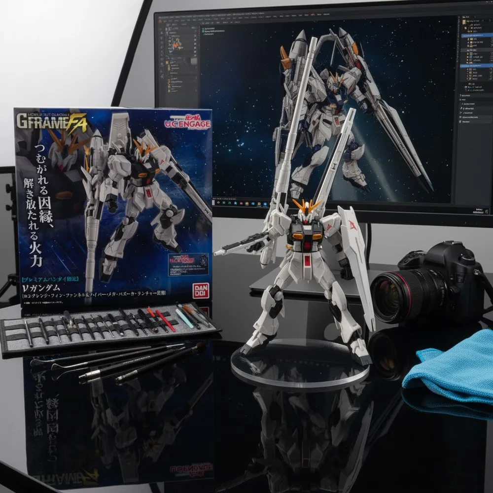 

Bandai G Frame FA Nu Gundam Model Kit Мобильный костюм Gundam LFF HMBL Equipment Премиум Bandai Limited Официальный для коллекционеров