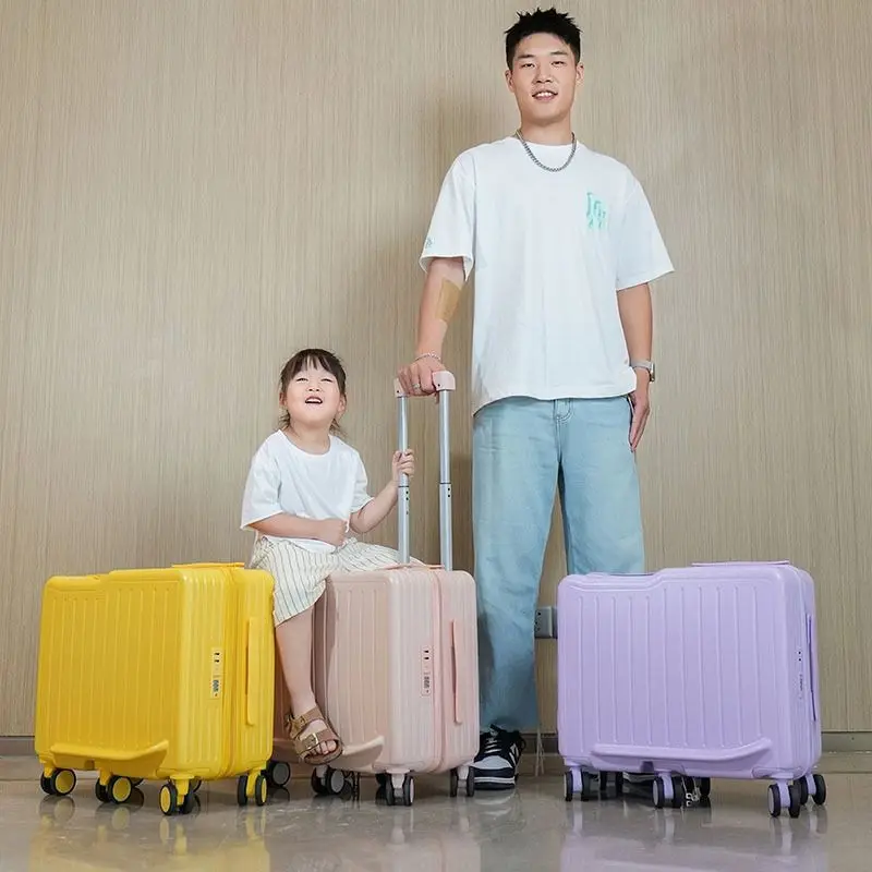 Equipaje para niños, dispositivo pequeño para caminar para bebés, Maleta pequeña, maleta para niño, puede montar a niña, bonita cubierta de carrito con contraseña