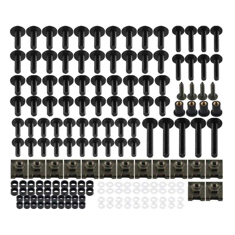 177Pcs Windscreen Cover Set Screws Fairing Set Screws Motorbike Accessories