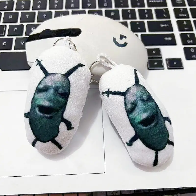 Zauroczony Plankton Pluszak Nowy Kreatywny Piszczący Wisiorek Śmieszny Meme Zawieszka do Torby Gadżet Głosowy Pluszak Breloczek плюшевый брелок