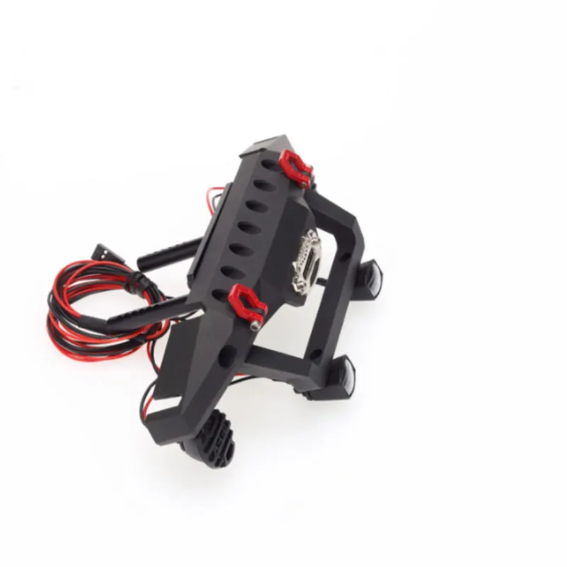 Metal Front & Rear Bumper with D-rings Tow hook for 1/10 RC Car TRAXXAS TRX-4 TRX4 AXIAL SCX10 I II Upgrade Parts
