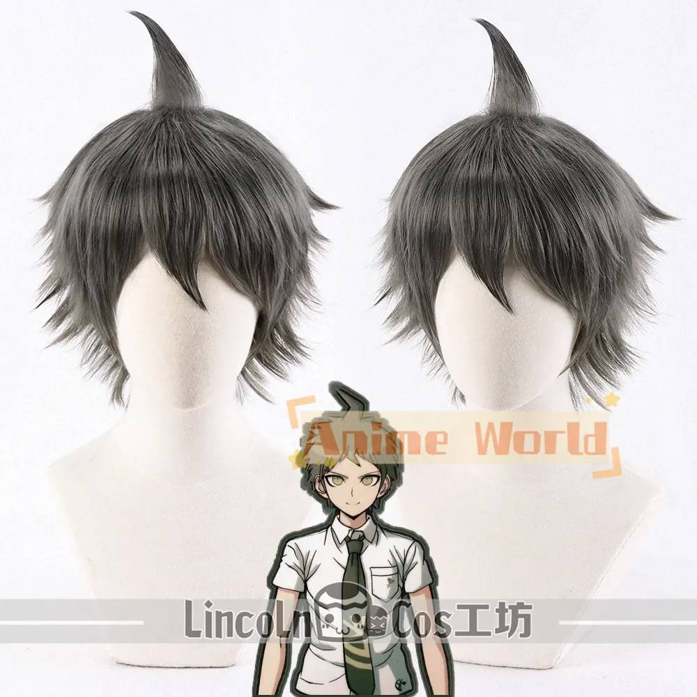 

Anime Hajime Hinata Cosplay Wig Halloween Carnival Party Props Synthetic Hair Heat Resistant Fiber + Wig Cap