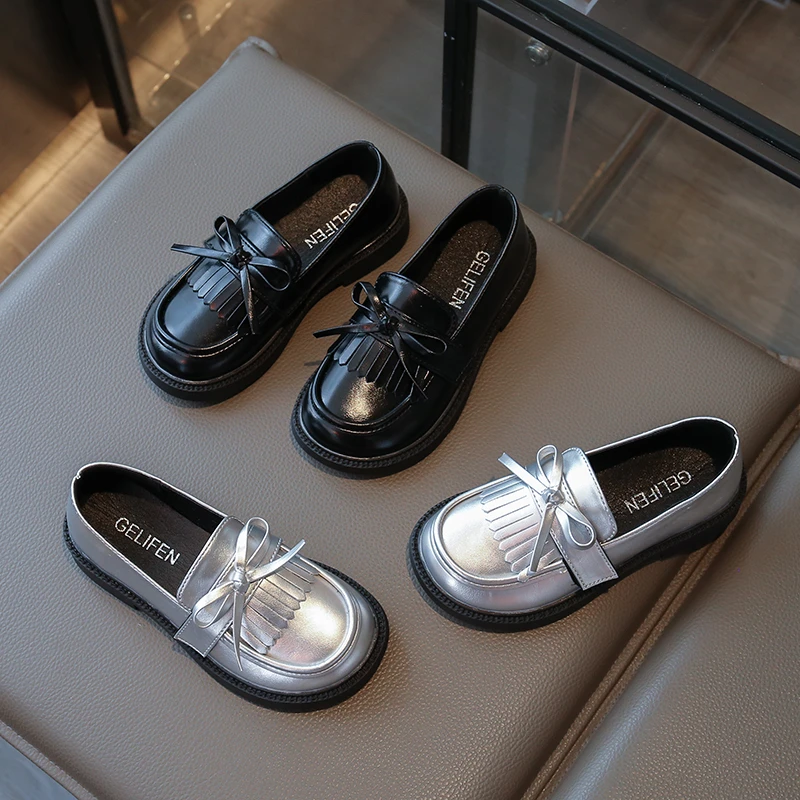 

Girls Princess Causal Loafers Spring Autumn New Tassel Children Performance Leather Shoes Versatile Kids School Mary Jane Shoe