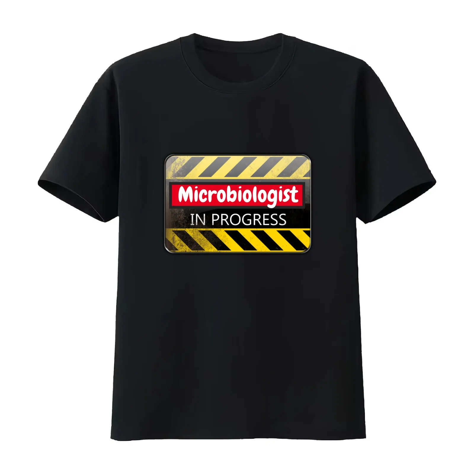 Microbiologist In Progress T-Shirt Summer Casual Cotton Tee Oversized Streetwear Tops Vintage Graphic Print Unisex Men Women