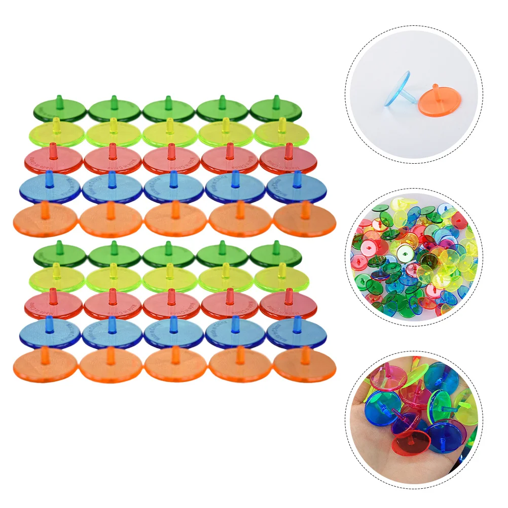 

50Pcs Golf Ball Markers for Men Lightweight Durable Practical Assistant in Golf Games Ball Marker Transparent Golfs Markers