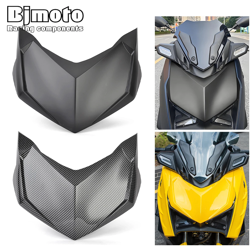 

XMAX300 2023 Motorcycle Front Headlight Headlamp Upper Beak Nose Extension Cowl Top Cover For Yamaha XMAX 300 X-MAX300 2024 2025