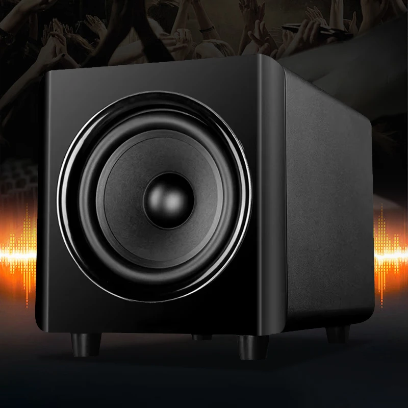 

Звуковая коробка 8 Ом, 50-100 Вт, 8-дюймовый пассивный сабвуфер, 35 Гц-300 кГц, звуковая коробка, Hi-Fi, аудиосистема с глубокими басами для домашнего кинотеатра, динамики DJ