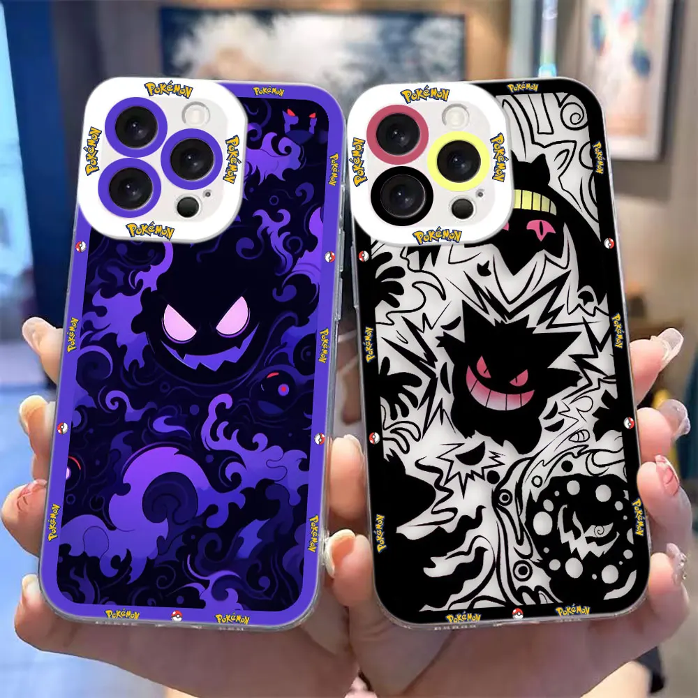 Clear Phone Case For Realme NOTE 70 80 15 6 7 7I 8 8I 9 9I 10 12 C85 C75 C71 C67 C65 C55 C53 C35 Case Cartoon P-Pokemon G-Gengar