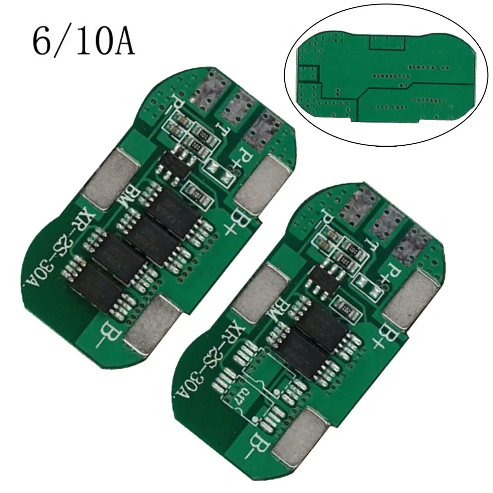 

BMS 2S 7.4V 6A/10A Li-ion Battery Charge Protection Board PCM PCB 15A/30A Peak For Power Bank Cell Charging Board Short Circuit