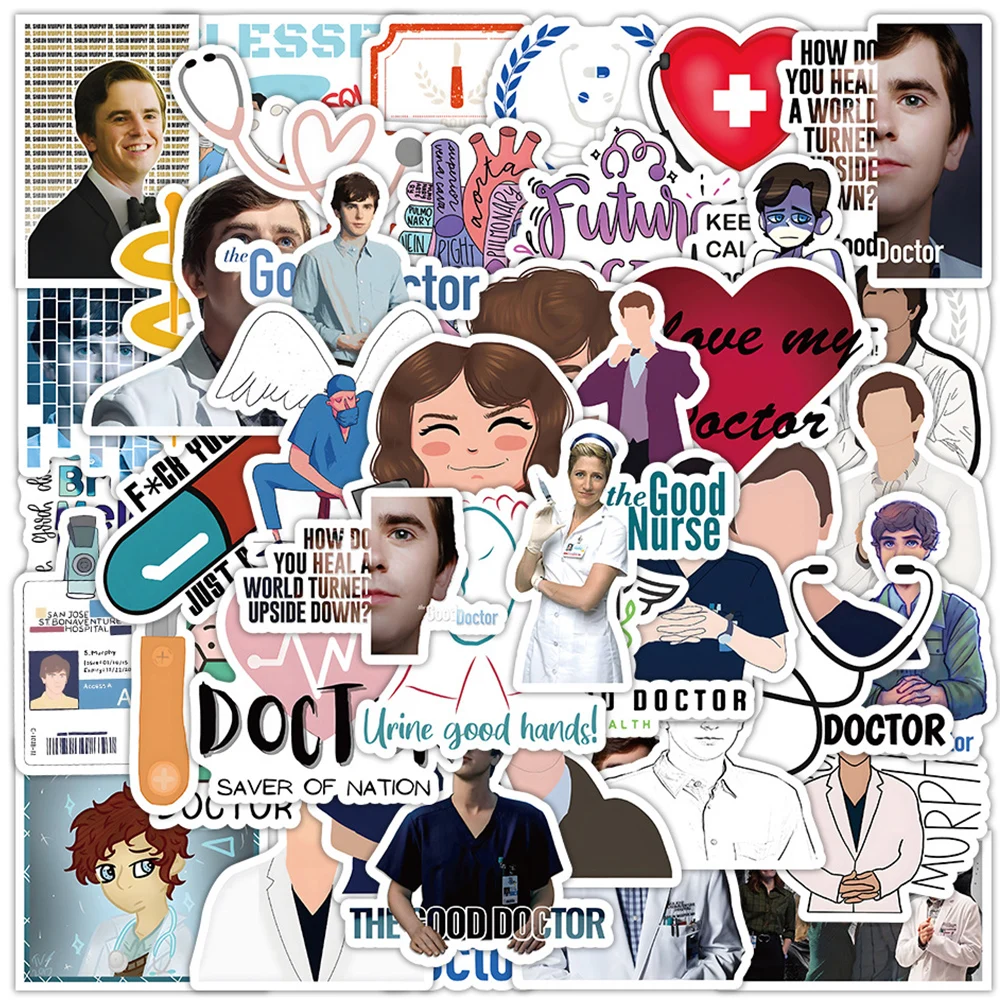 10/30/50pcs TV Show the good doctor stickers nurse Graffiti Sticker Laptop Notebook Skateboard Suitcase Luggage Waterproof Decal