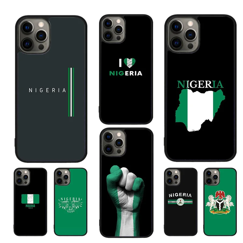 Nigeria Flag Phone Case For iPhone 16 15 14 11 12 13 mini Pro  XR XS MAX Plus coque Cover Shell