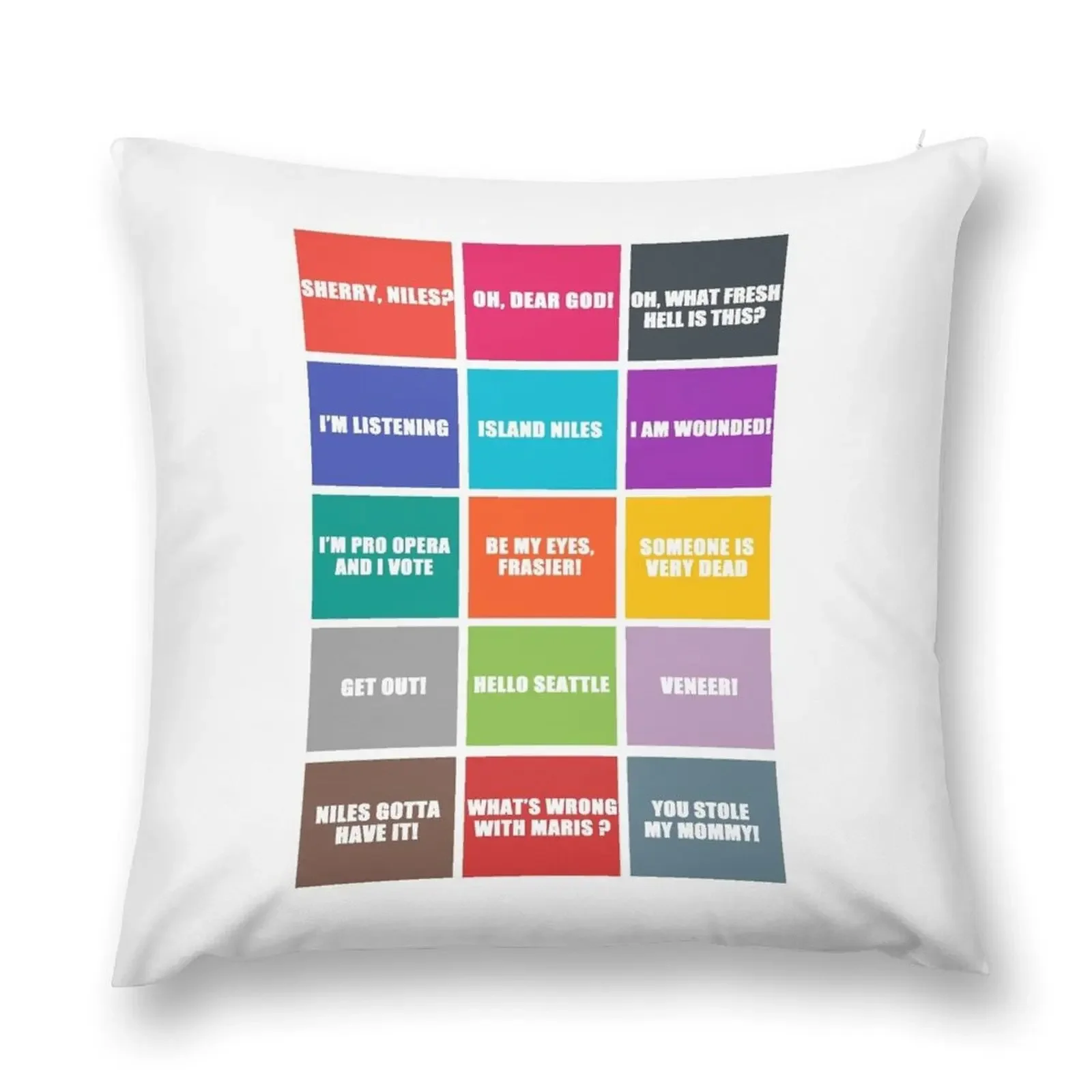 Frasier best quotes Throw Pillow Sofa Pillow Cover luxury throw pillow covers Pillowcase Cushion