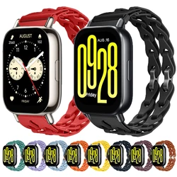 Silicone Strap For Xiaomi Redmi Watch 5 Lite Active Soft Chain Link Band Sports Men Women Bracelet For Redmi Watch 5 Active Lite