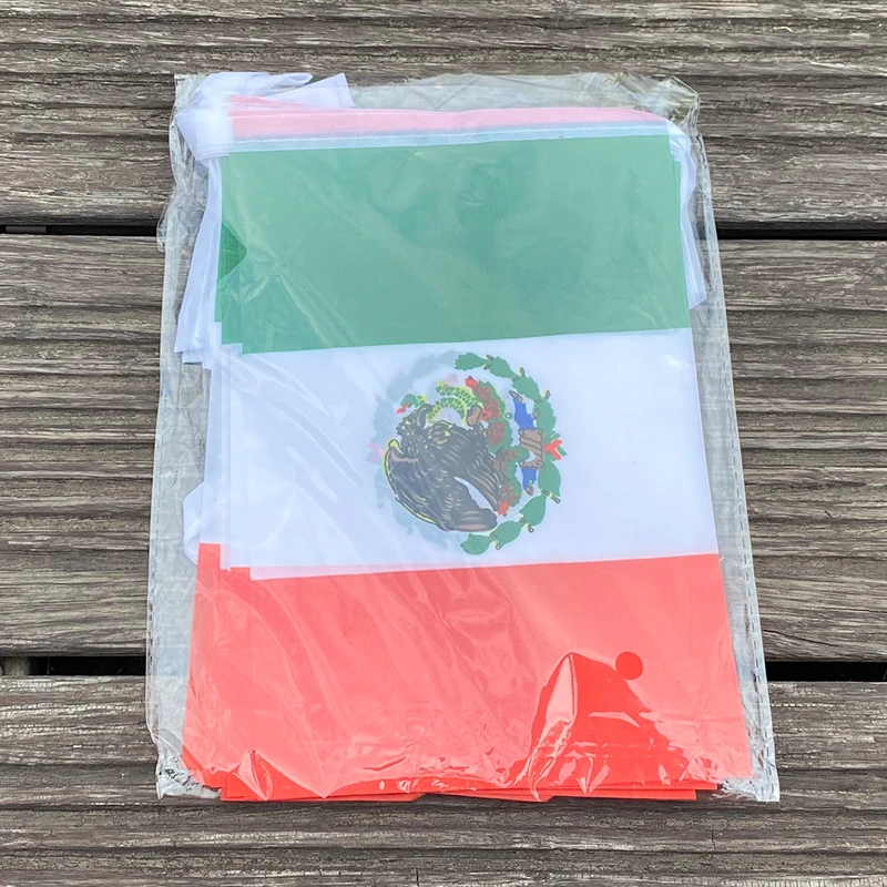 xvggdg   20pcs/set   Mexico  bunting flags  Mexico Pennant String Banner Buntings Festival Party Holiday