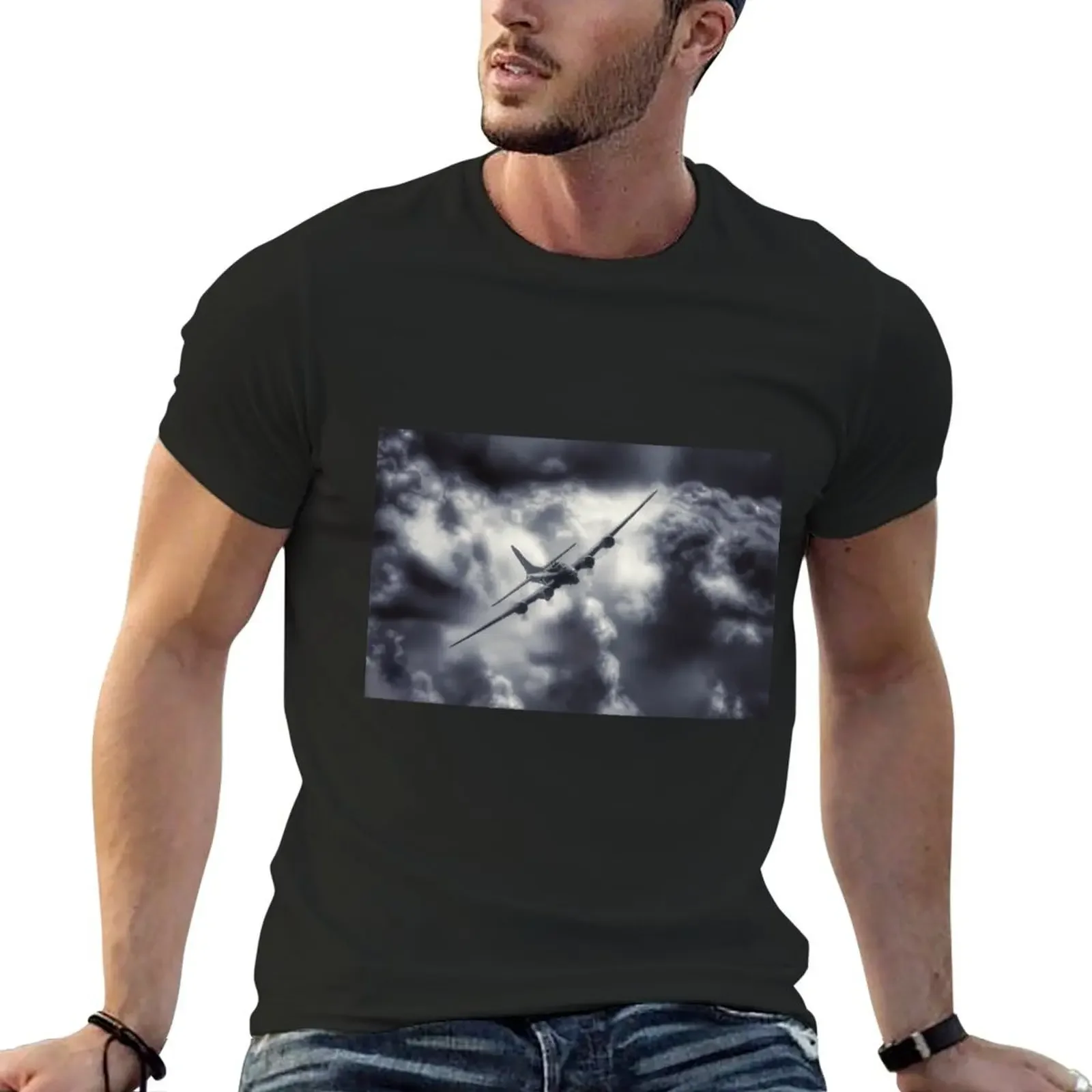 B-17 Flying Fortress T-Shirt baggy shirts Blouse mens graphic t-shirts hip hop