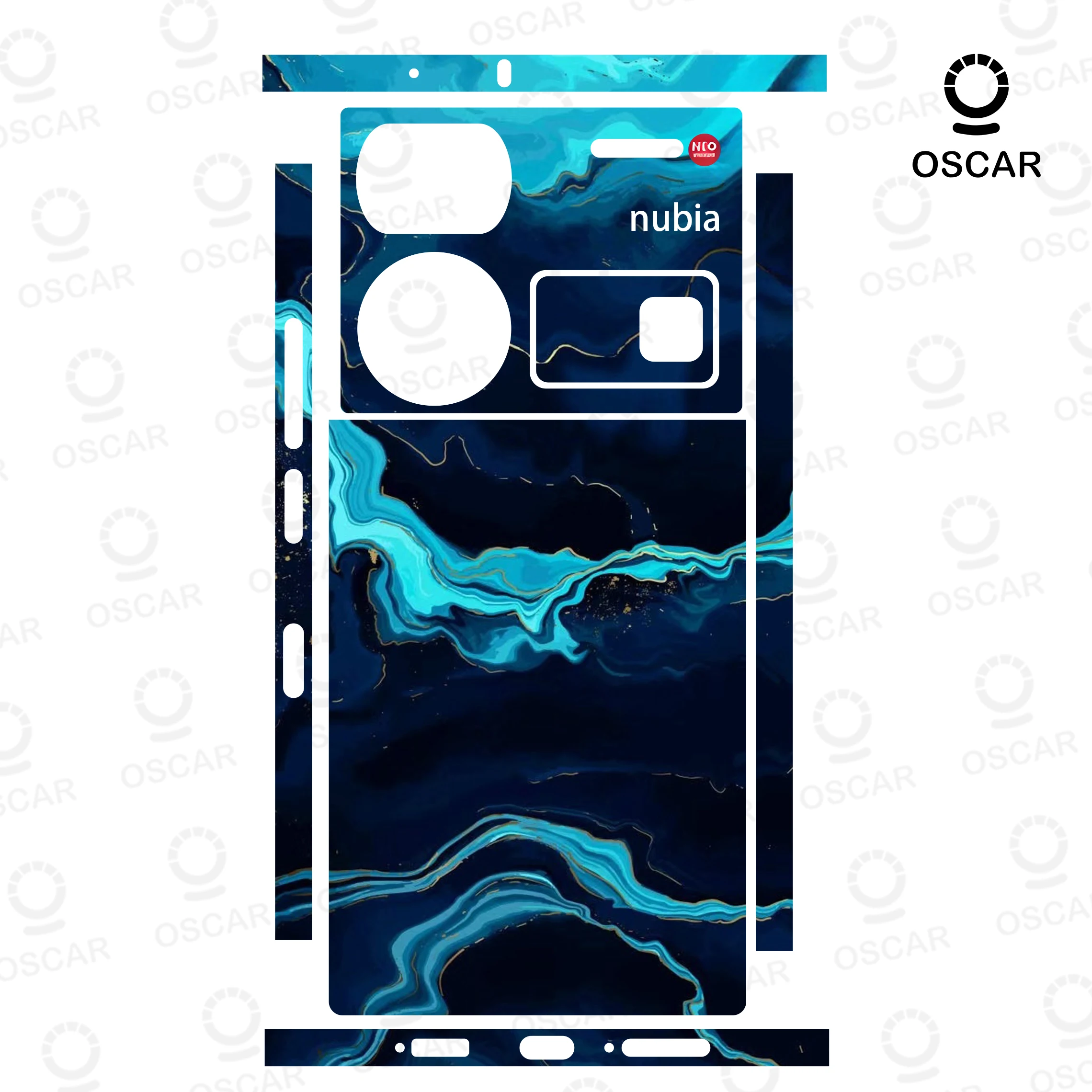 Decal Skin for ZTE Nubia Z60 Ultra Z50 ULTRA Back Screen Protector Film Cover Cosmos Redmagic 3M Wrap Matte Sticker