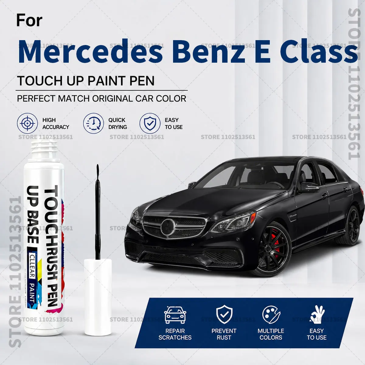 Car Paint Touch Up Pen Scratch Repair Remover Auto Body Repair Marker Waterproof Car Paint Repair Tool For Mercedes Benz E Class