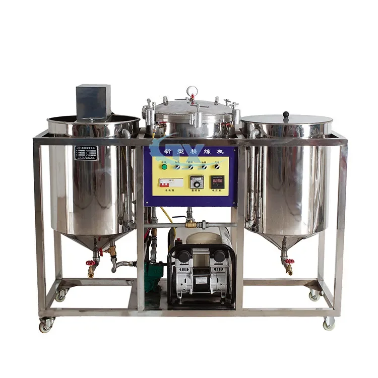 Small sunflower oil refined cooking palm oil refining machine