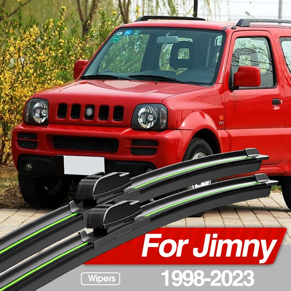 For Suzuki Jimny JB23 JB43 JB33 JB53 JB74 JB64 Sierra 1998-2023 Front Windshield Wiper Blades 2x Windscreen Accessories 2018 201