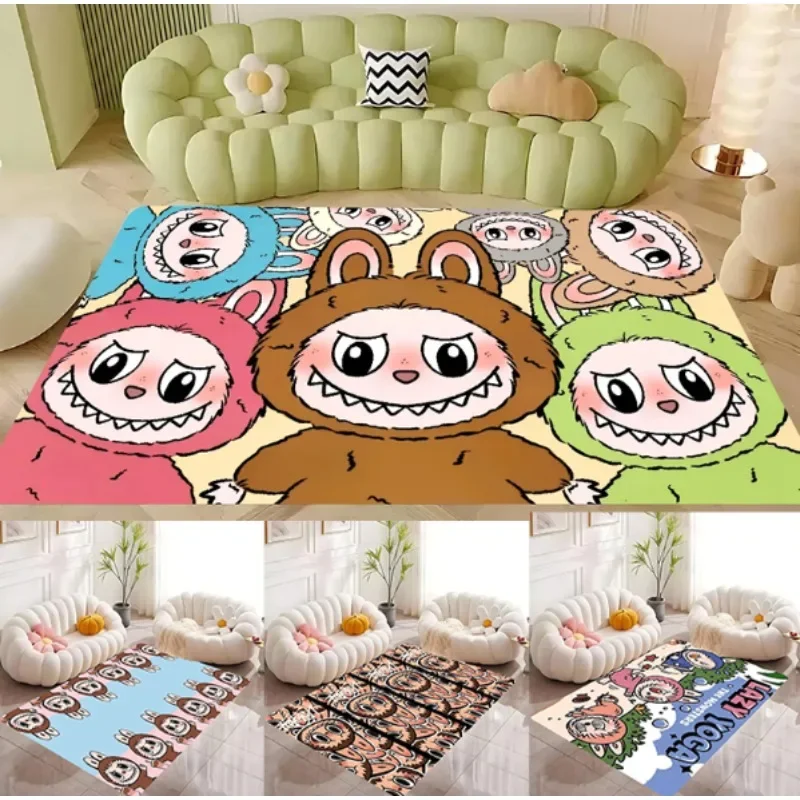 Alfombras de área grande de Anime para el hogar, salas de estar, dibujos animados, dormitorio infantil, sofá, alfombras de suelo, cocina, balcón, regalo para Amiga