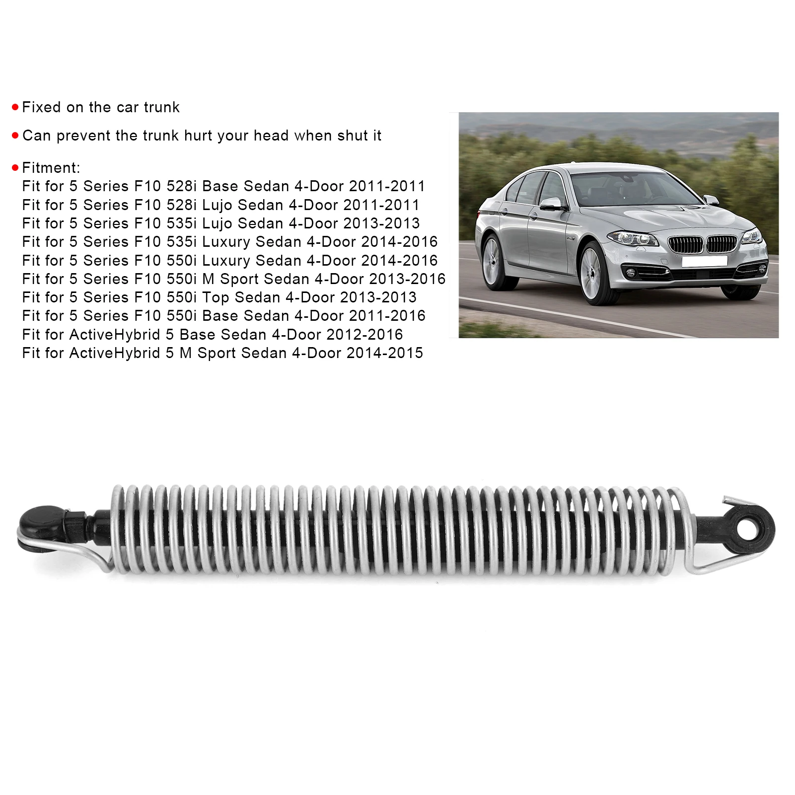 

51247204367 Trunk Tension Spring Tailgate Spring Tension Trunk Lid Lifting 51247204367 Fit for 5 Series F10 528i/535d/535i/550i