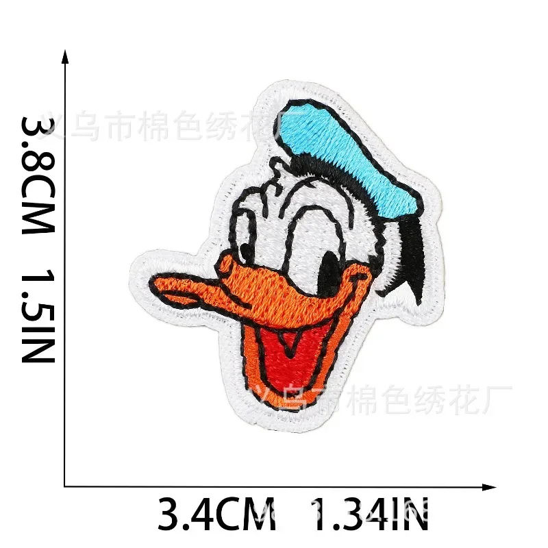 Topolino paperino Disney abbigliamento adesivi ricamo Patch vestiti dei cartoni animati Patch sui vestiti adesivi per indumenti fai da te regalo