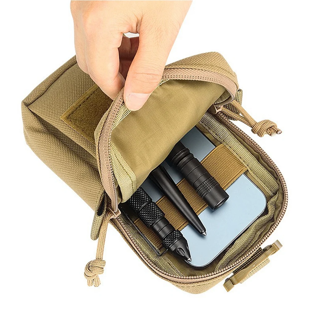 Taktische Molle-Handytasche, wetterfeste, langlebige Rucksackgurttasche für Outdoor-, Wandern-, Klettern- und EDC-Essentials – Detail 5