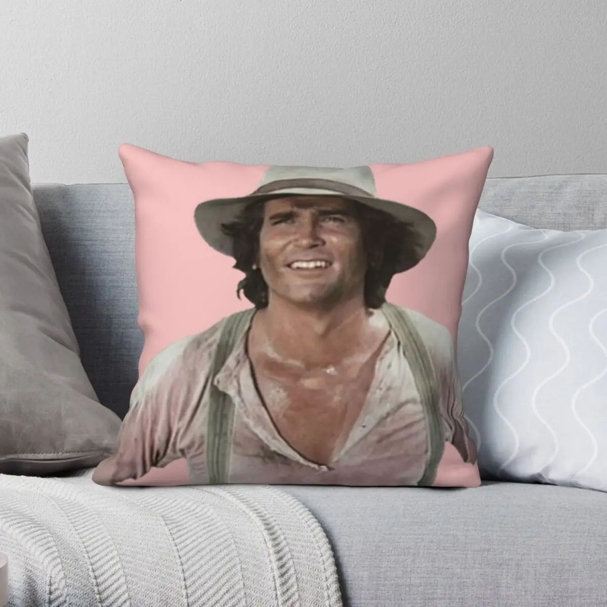 Charles Ingalls Agronomist Square Pillowcase Polyester Linen Velvet Creative Zip Decor Throw Pillow Case Bed Cushion Case 45x45