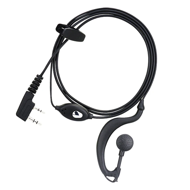 Walkie Talkie Headset Earphone K-Plug Wired Two Way Ham Radio Earpiece For BF-888S UV5R Walkie Talkie 992 Earwear