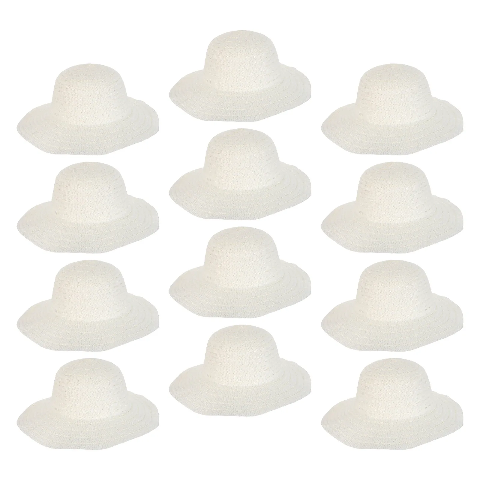 

Набор из 12 неокрашенных соломенных шляп с широкими полями для росписи, граффити, рукоделия, для детей и взрослых, для сада, пляжа, защиты от солнца, в японском стиле