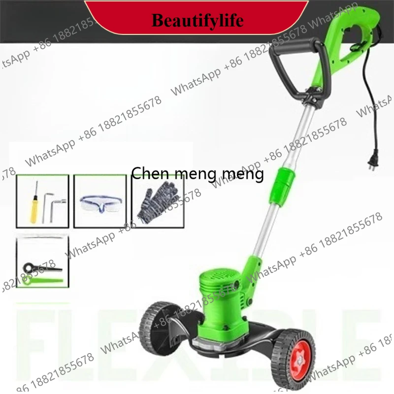 z189 Electric lawn mower household small multi-function weeder hand push lawn mower Garden Power Tools