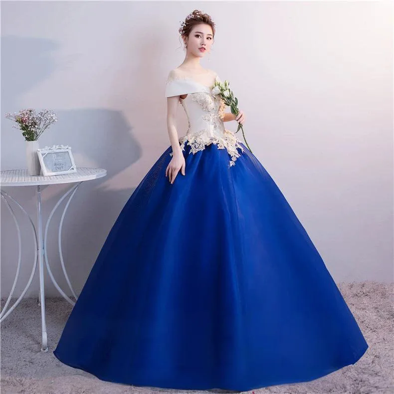 Ecoparty Abito da ballo Donna Abiti stile Quinceanera Appliques Tulle Prom Abiti da festa di compleanno Vestido De 15 Anos robes de soirée