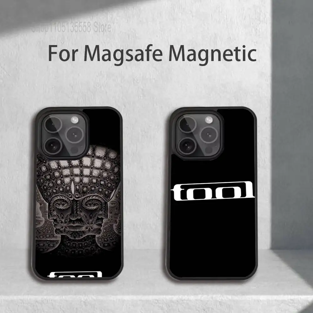 

Music T-Tool-l Band Rock Phone Case For iPhone 17,16,15,14,13,12,11,Pro,Max,Plus,Mini,SE4,E Magnetic Magsafe Wireless Charging