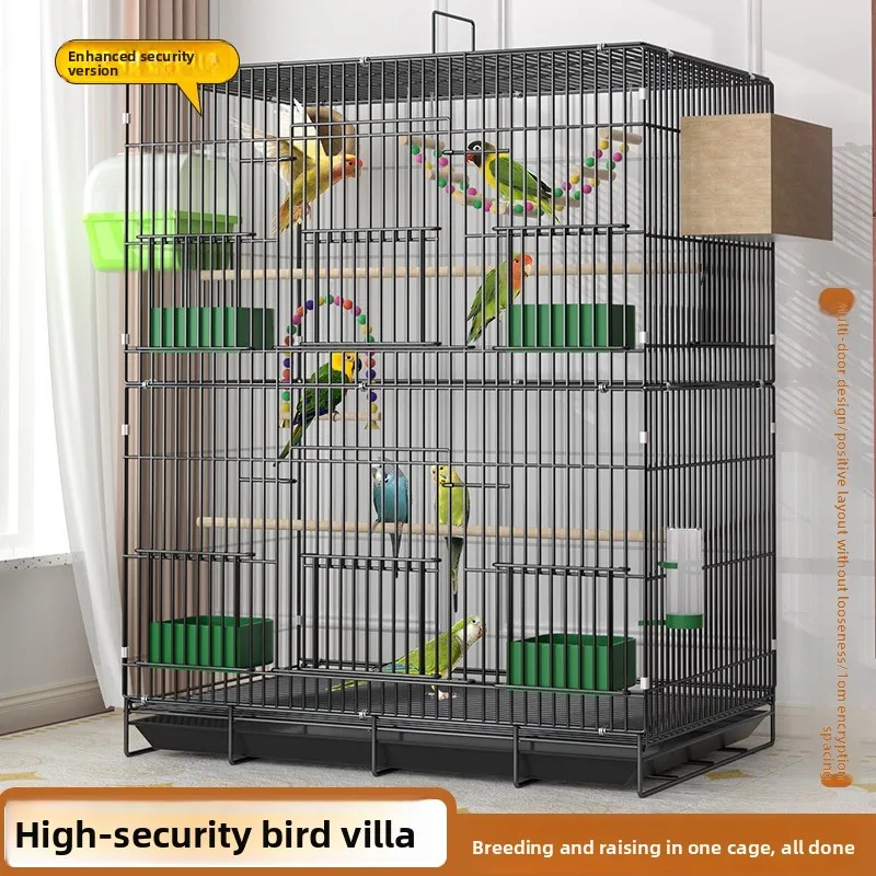 

Giant Bird Cage Deluxe Mansion for Budgies Conures Doves Parrots Large Aviary Breeding Cage Home Use Bird Accessories Bird Cage